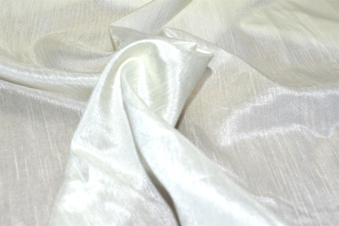 Cream Plain Light Polyester Fabric