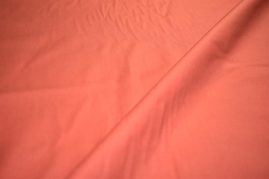 Rust Plain Polyester Fabric