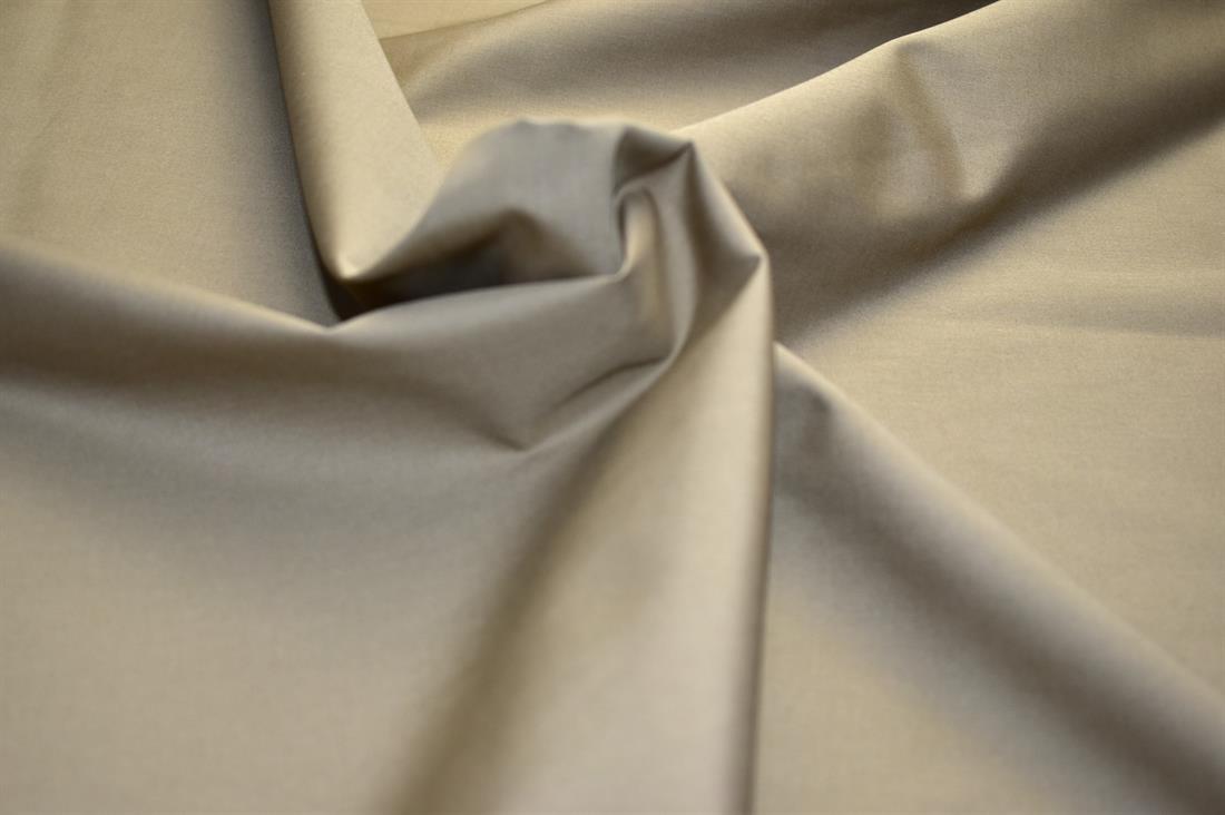 Beige Plain Polyester Fabric