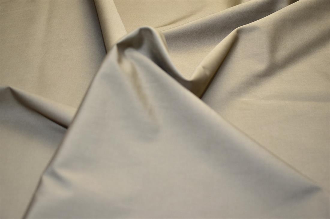 Beige Plain Polyester Fabric