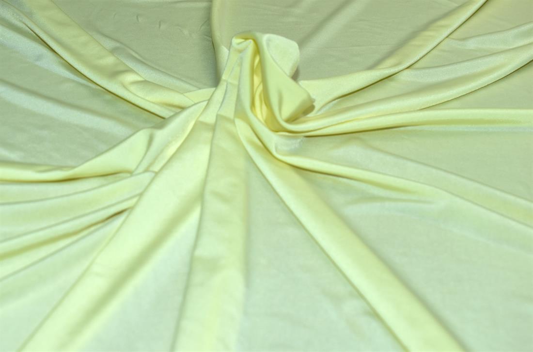 Yellow Plain Polyester Jersey Fabric