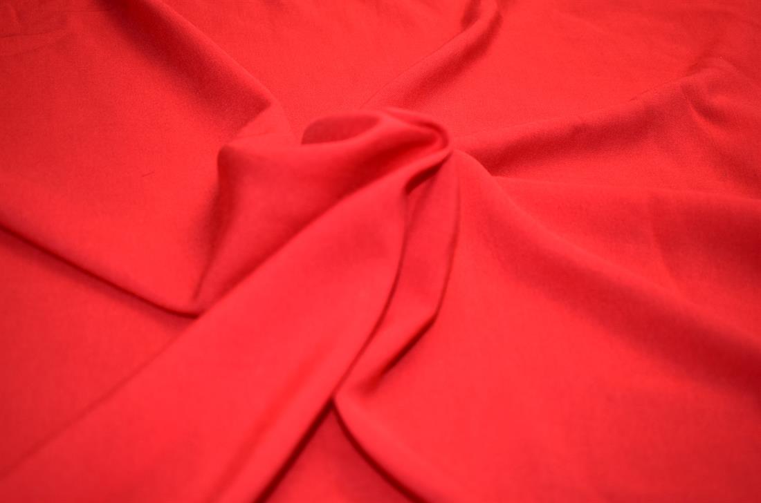 Red Plain Polyester Fabric