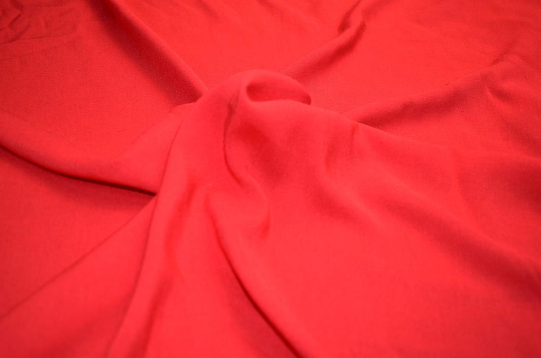 Red Plain Polyester Fabric