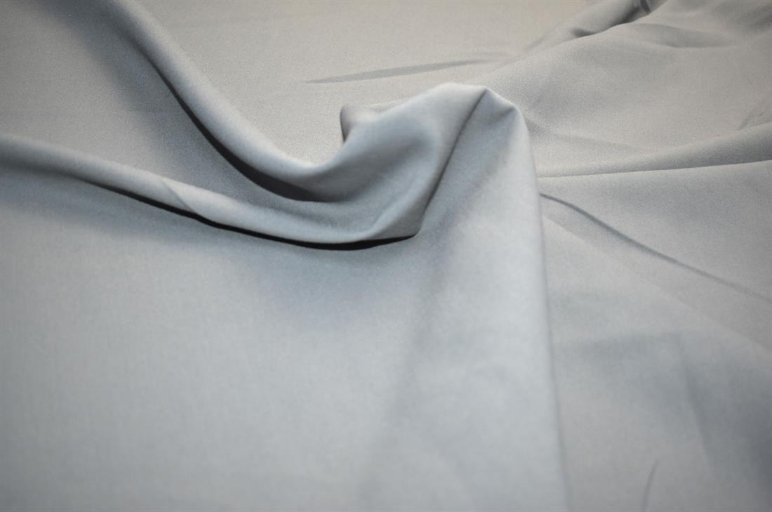 Silver & Grey Plain Polyester Fabric