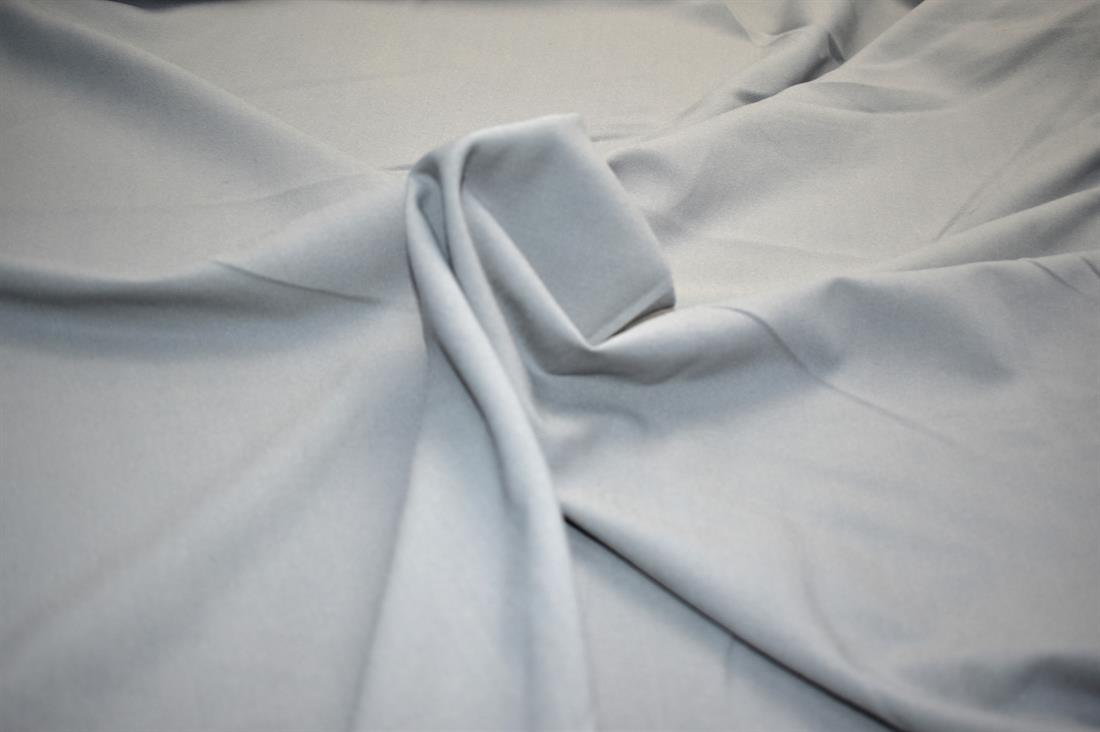 Silver & Grey Plain Polyester Fabric