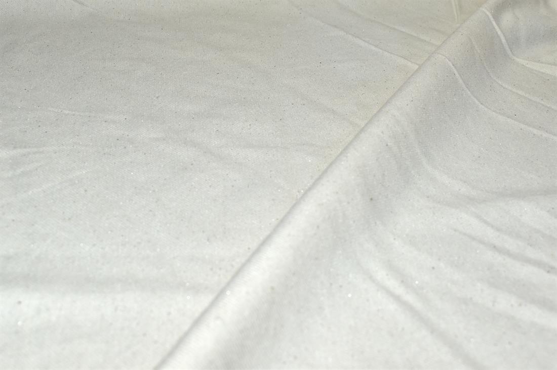 Cream Plain Thick Polyester Fabric