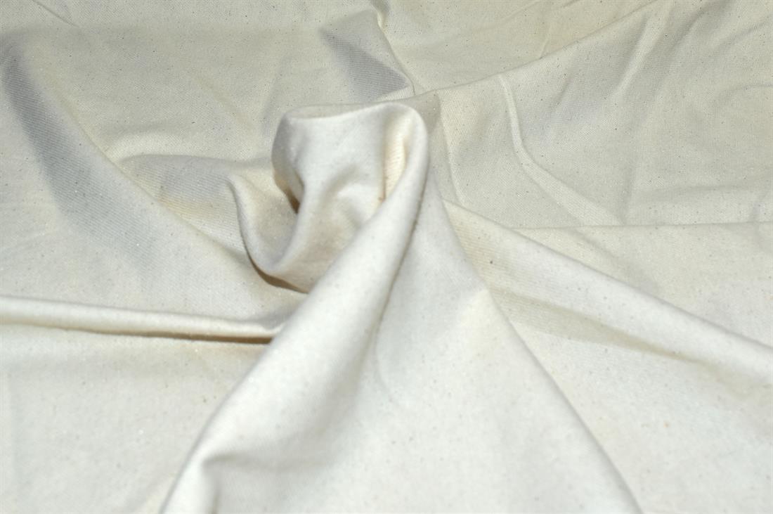 Cream Plain Thick Polyester Fabric