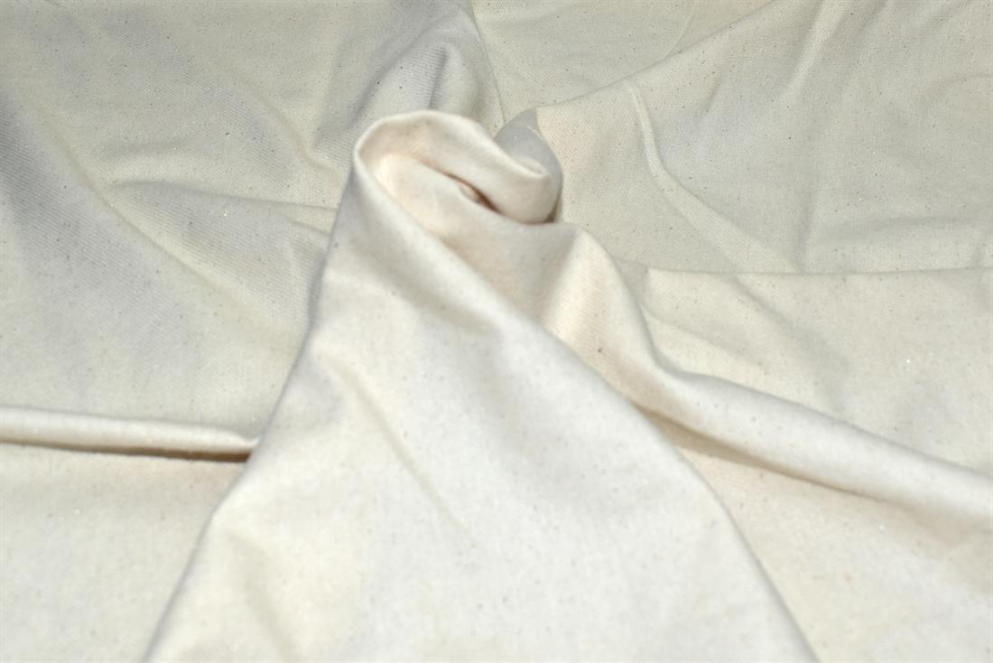Cream Plain Thick Polyester Fabric