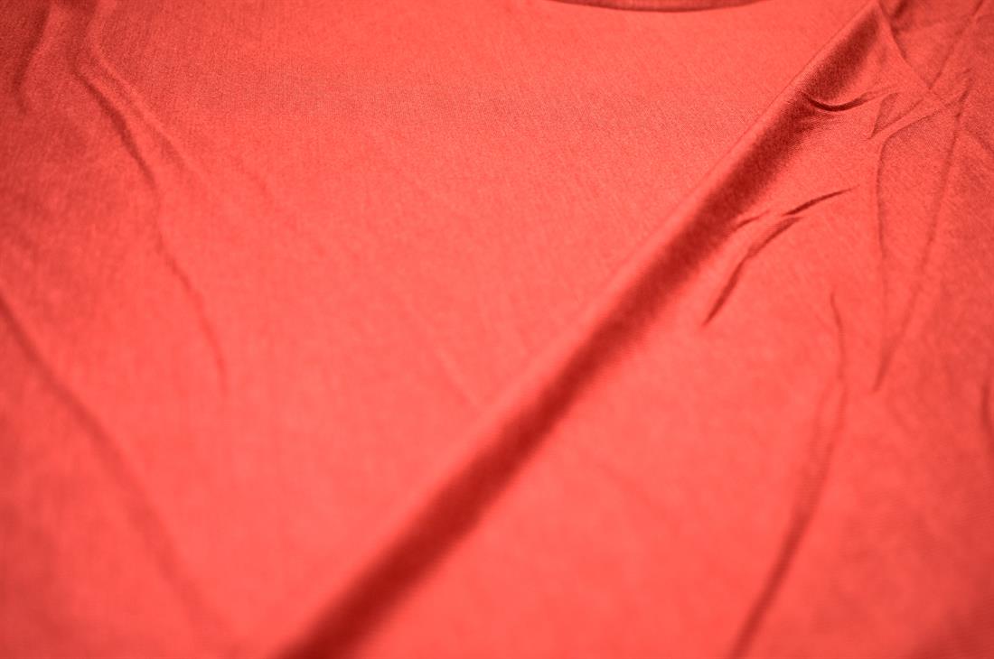 Rust Plain Polyester Jersey Fabric