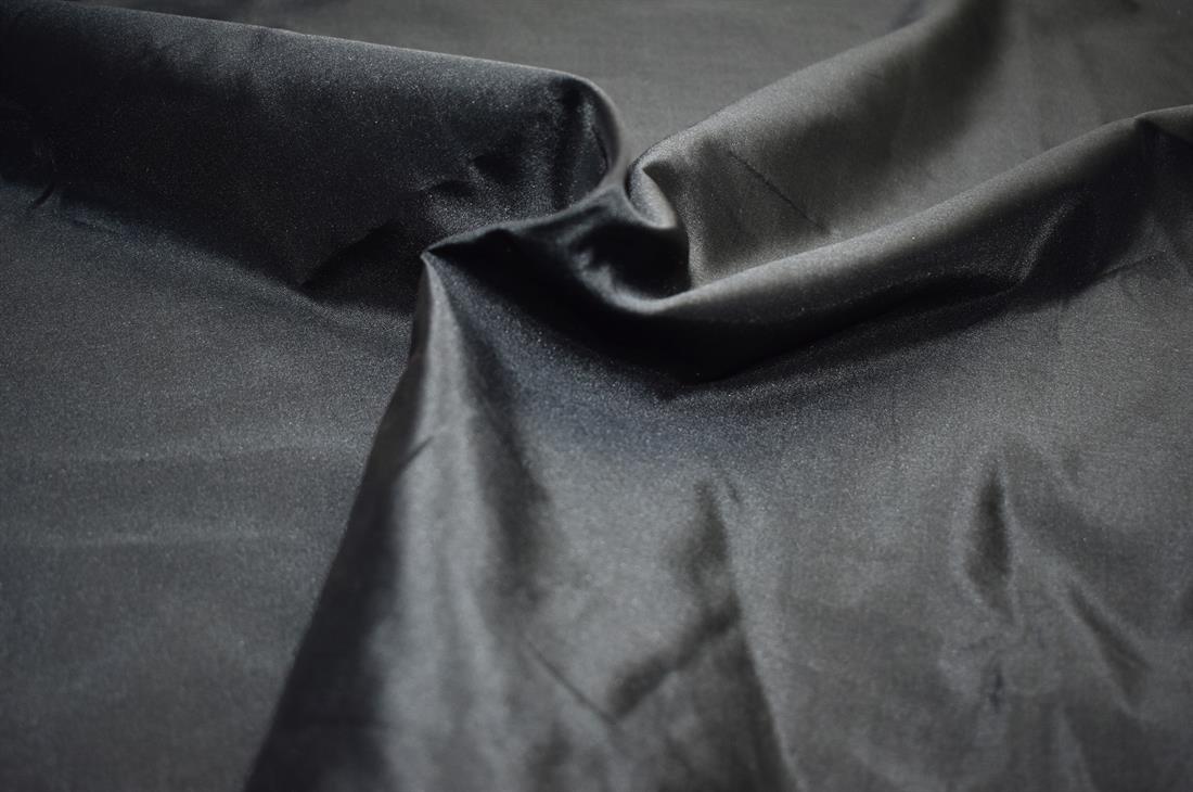 Black Plain Light Polyester Fabric