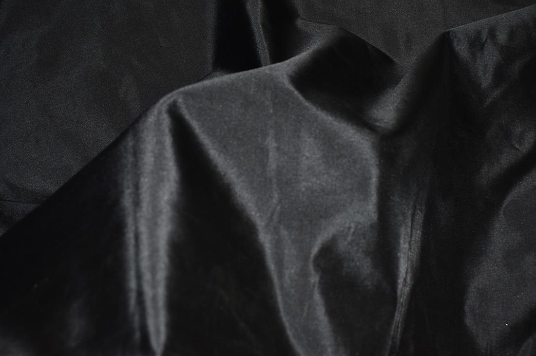 Black Plain Light Polyester Fabric