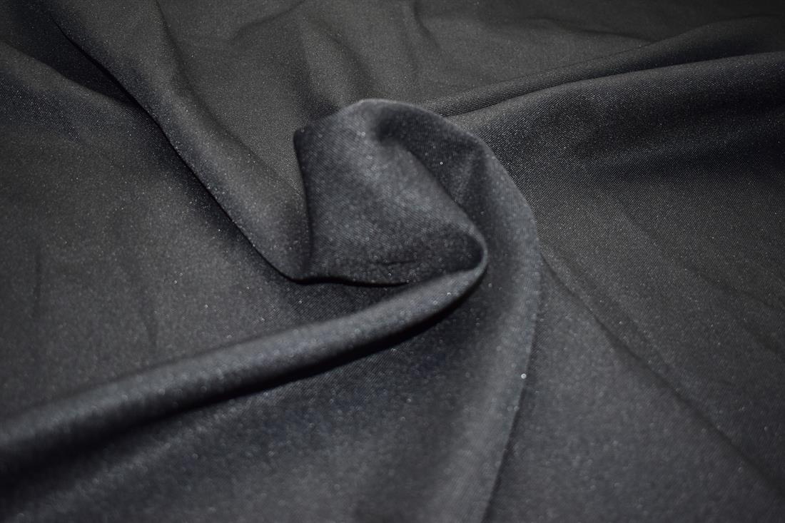 Black Plain Polyester Fabric