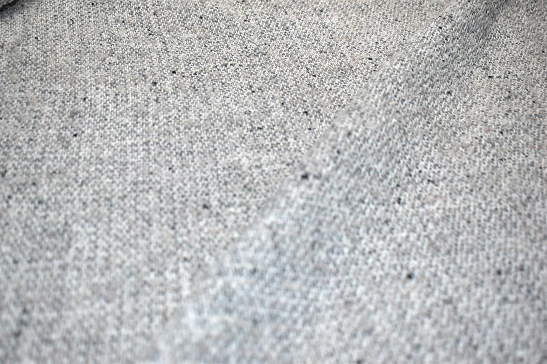 Grey Printed Light Polyester Wool Fabric
