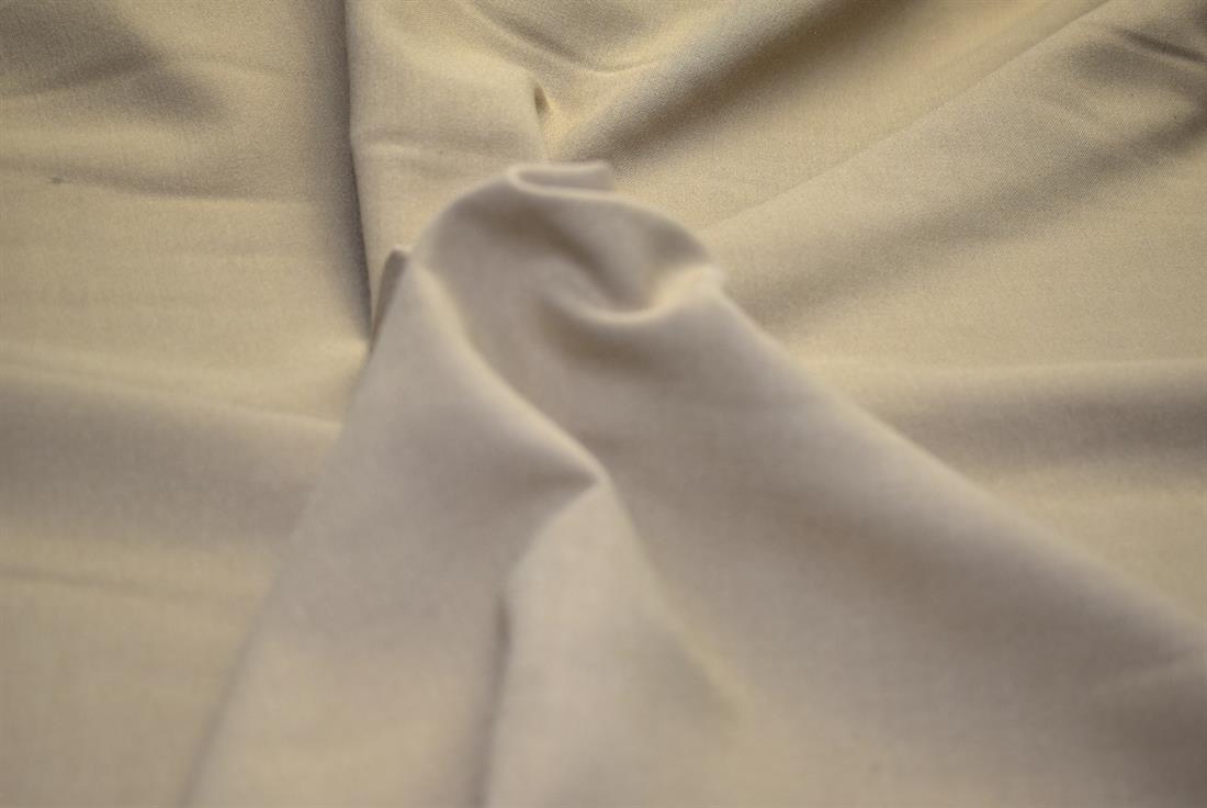 Beige Plain Polyester Fabric