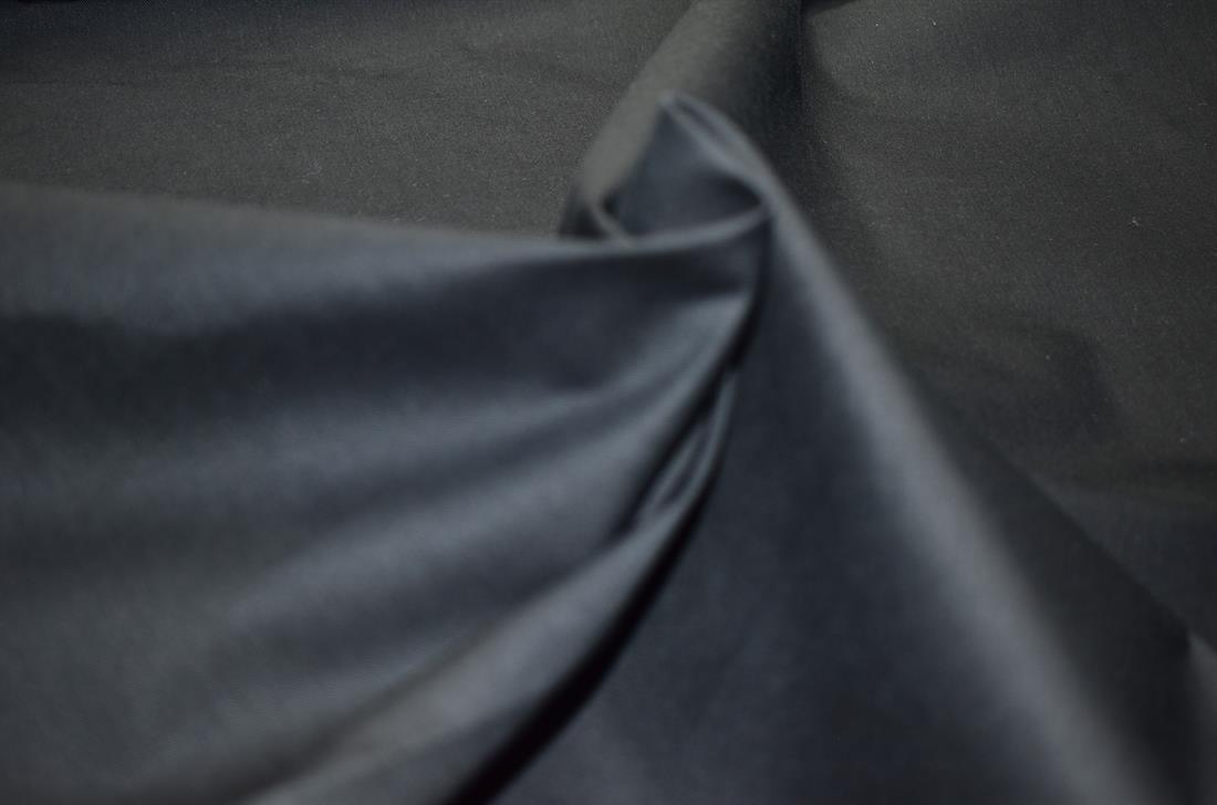 Black Plain Polyester Soft Stretch Suede Fabric
