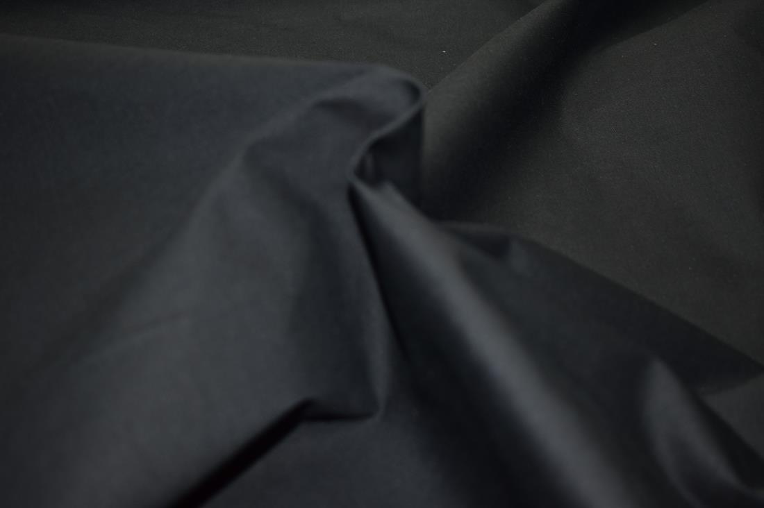 Black Plain Polyester Soft Stretch Suede Fabric