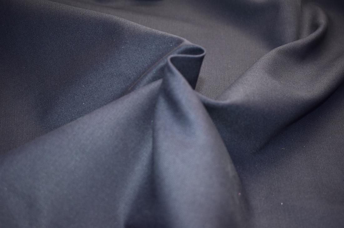 Navy Plain Polyester Cotton Drill