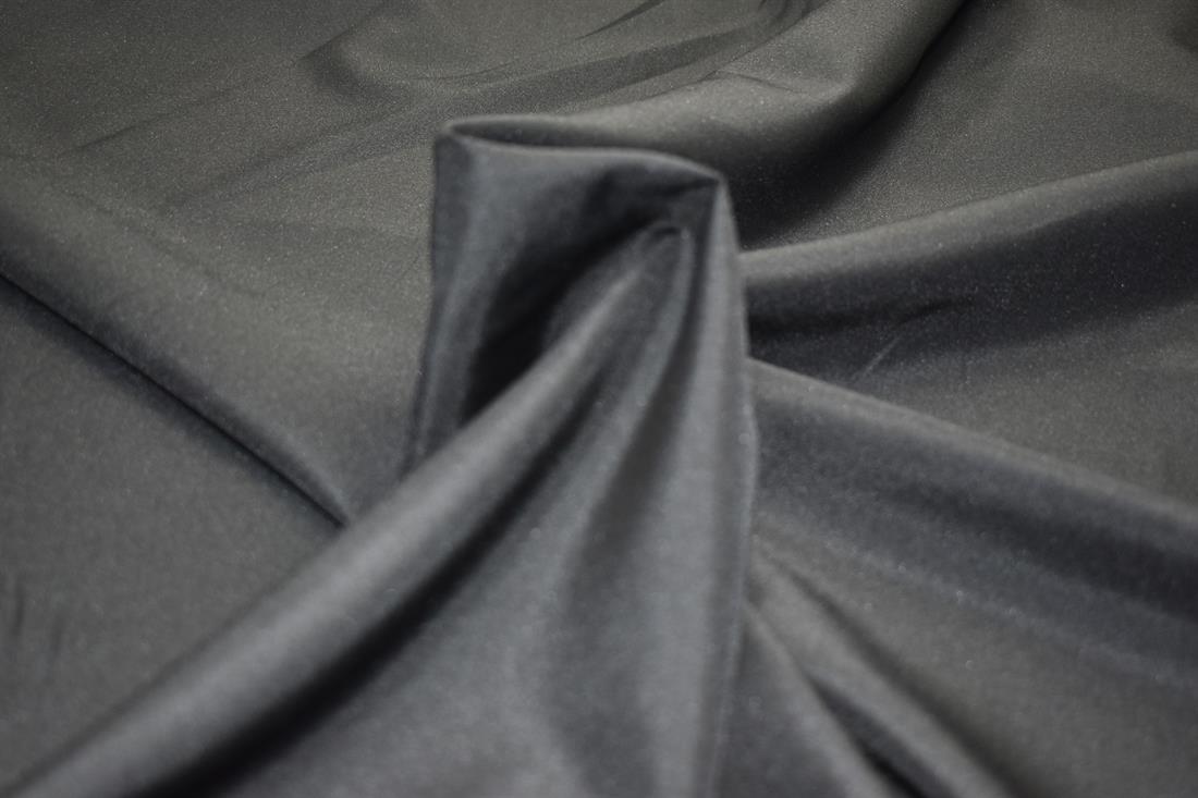Charcoal Plain Light Polyester Fabric