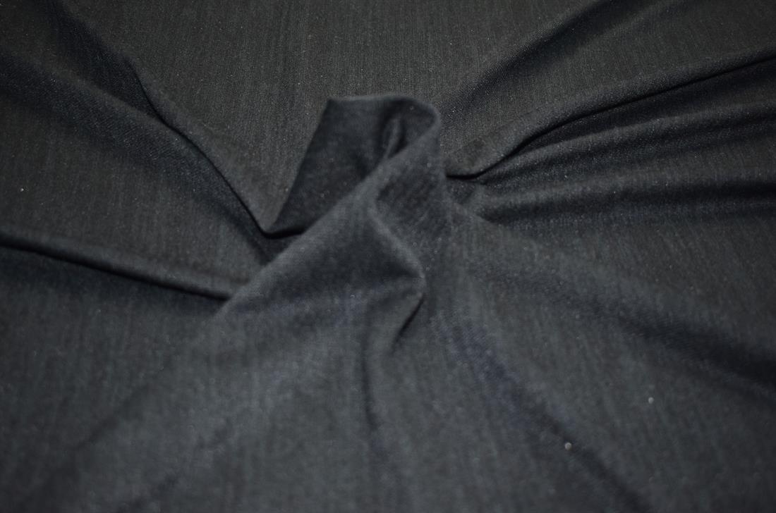 Black Plain Polyester Jersey Fabric