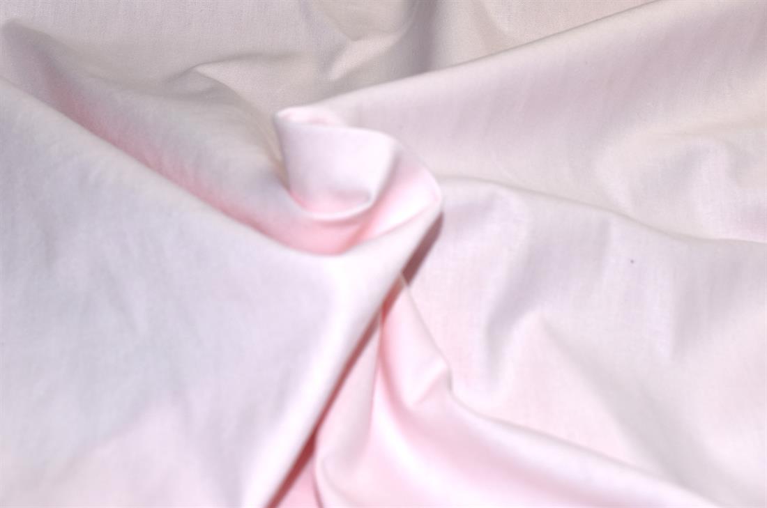 Baby Pink Plain Polyester Cotton Fabric