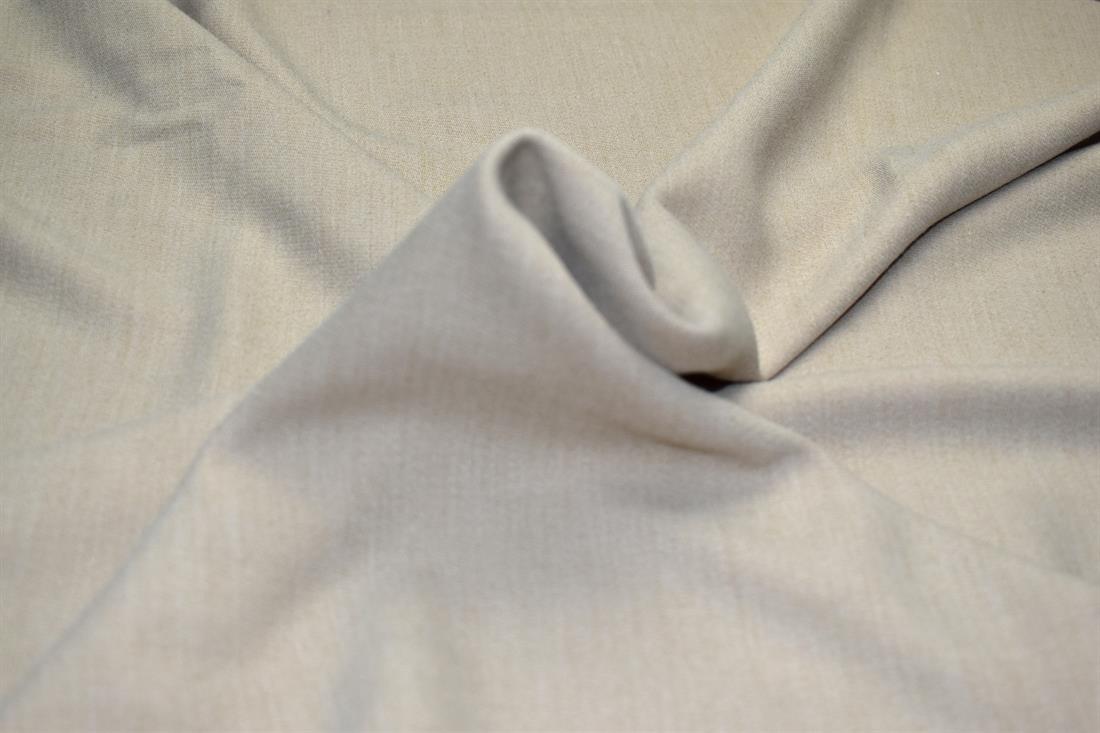 Beige Plain Polyester Fabric