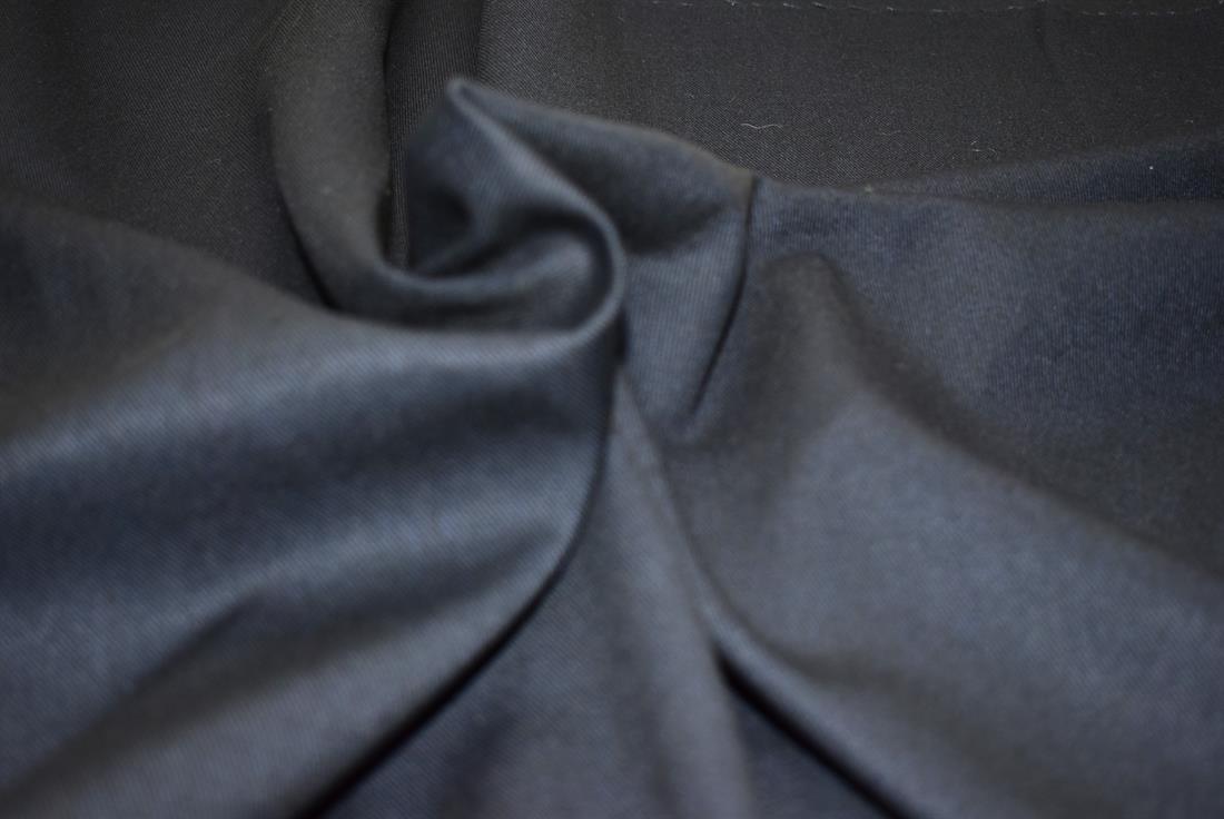 Navy Plain Polyester Fabric