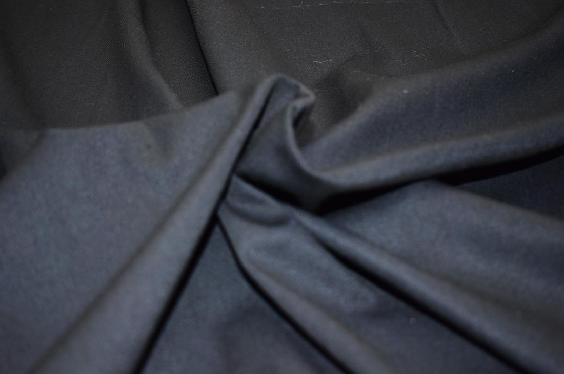 Navy Plain Polyester Fabric