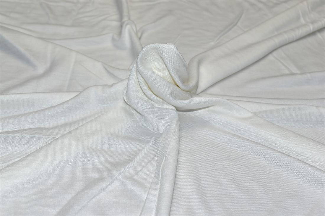 White Plain Polyester Jersey Fabric