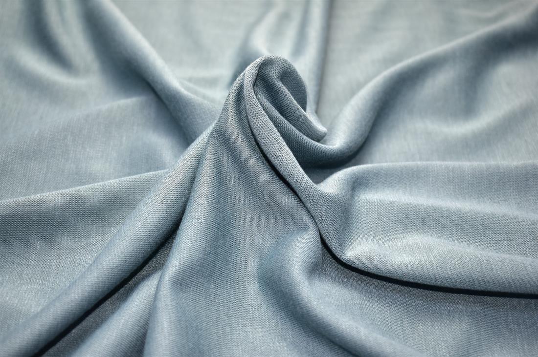 Denim Plain Polyester Jersey Fabric