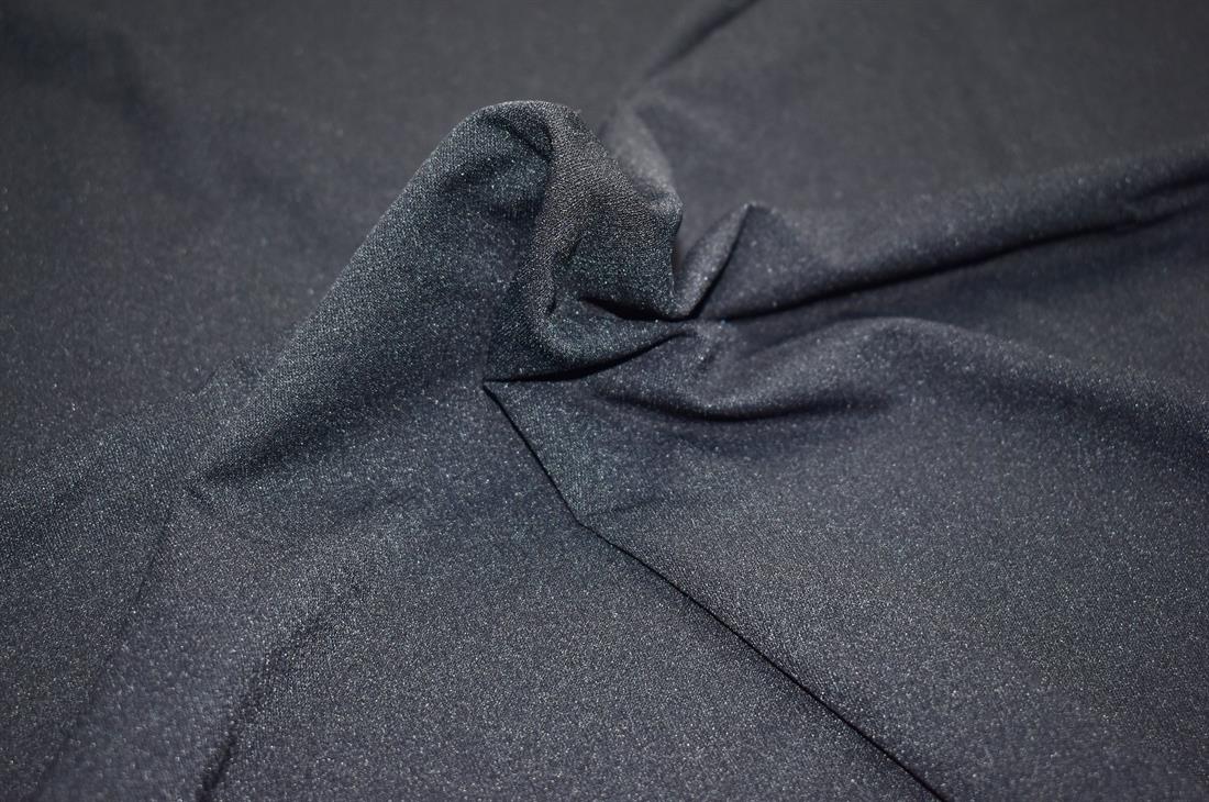 Black Plain Polyester Jersey Fabric