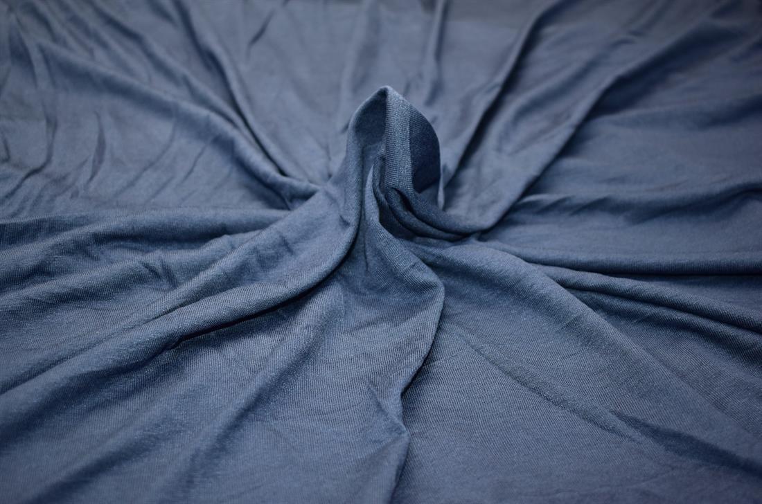 Navy Plain Polyester Jersey Fabric