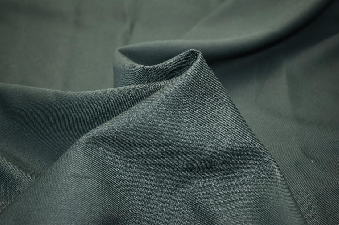Bottle Green Plain Polyester Fabric