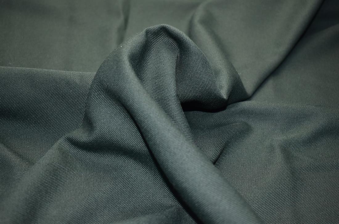 Bottle Green Plain Polyester Fabric