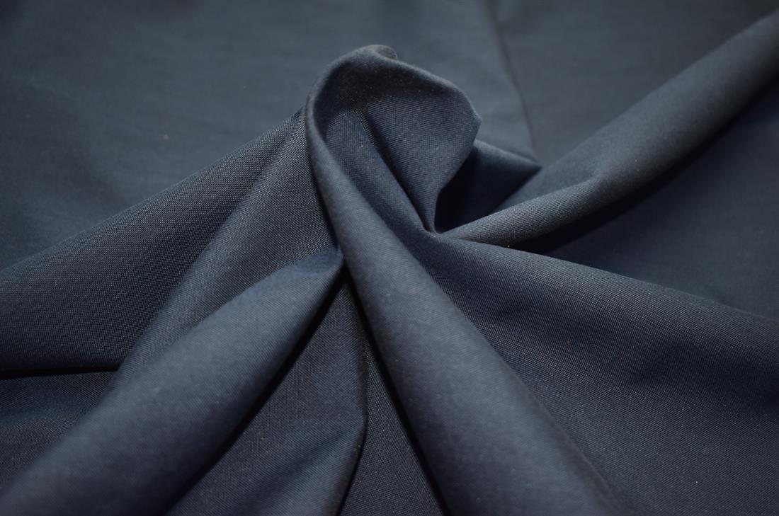 Navy Plain Polyester Fabric