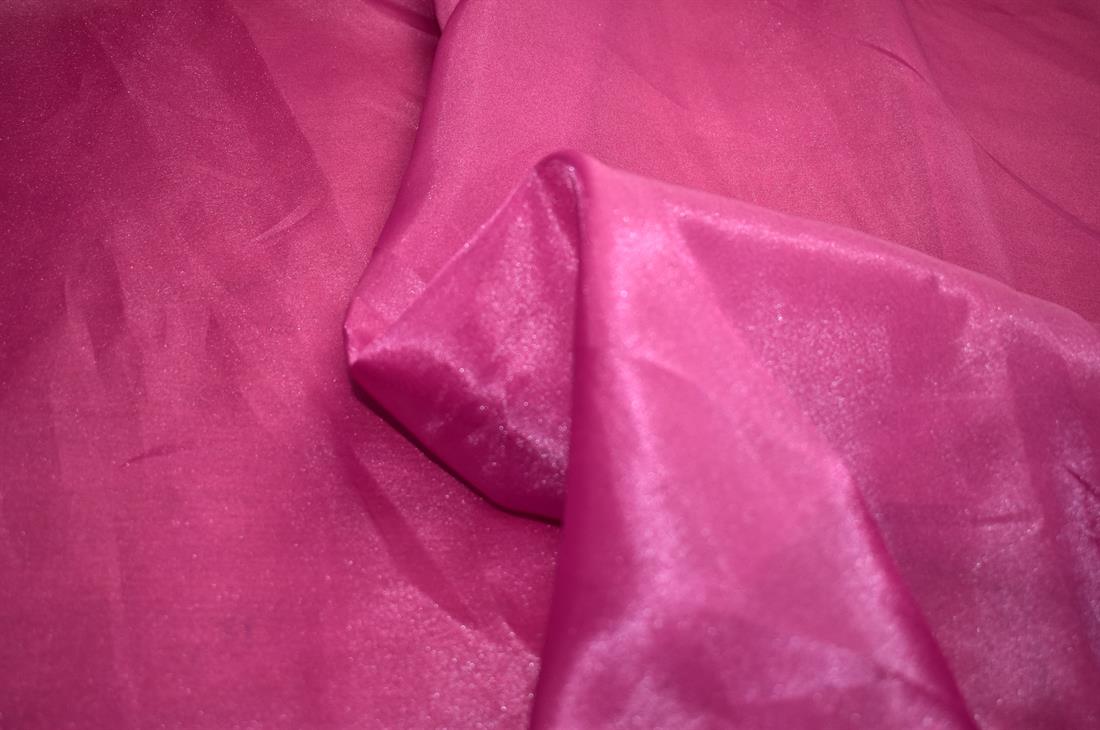 Majenta Plain Polyester Organze Fabric