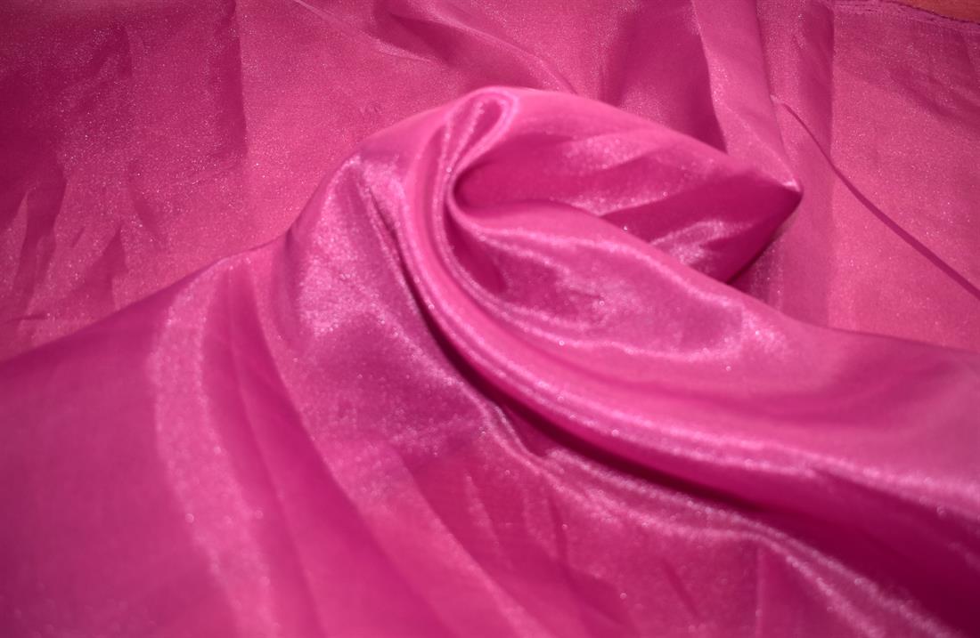 Majenta Plain Polyester Organze Fabric