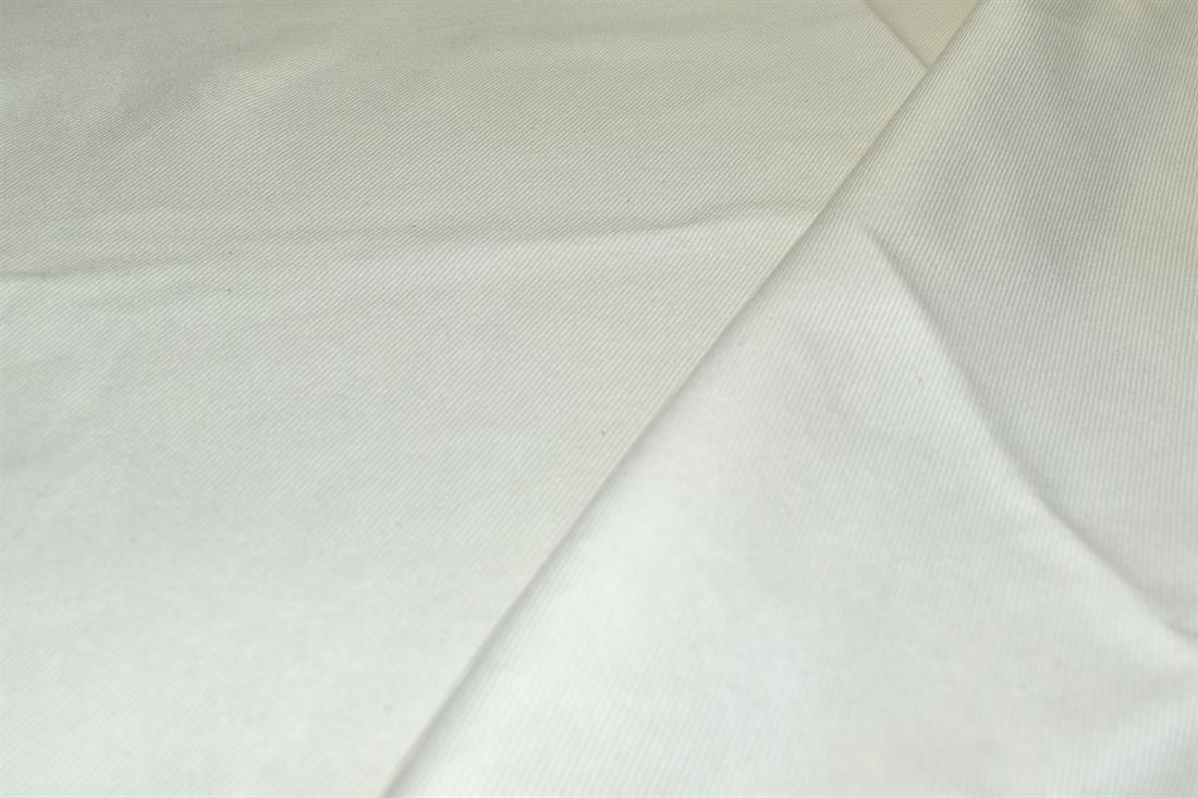 Cream Plain Polyester Linen Fabric