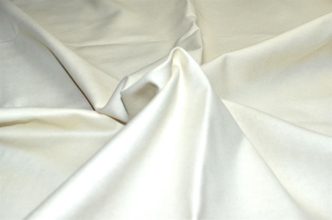 Cream Plain Polyester Linen Fabric