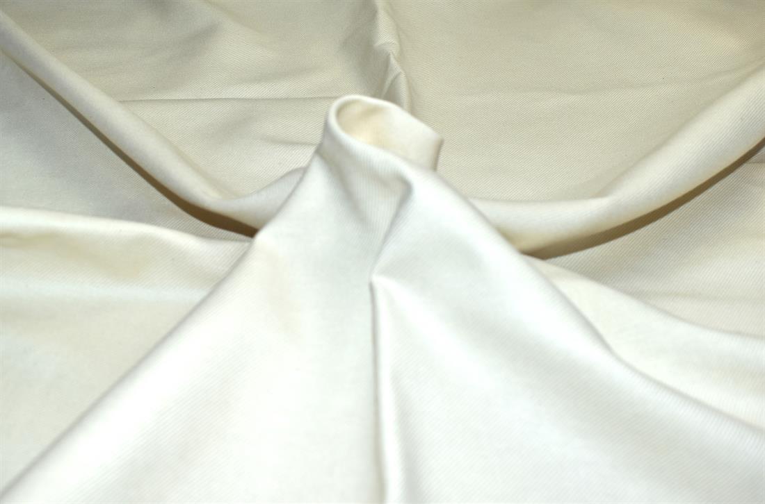 Cream Plain Polyester Linen Fabric