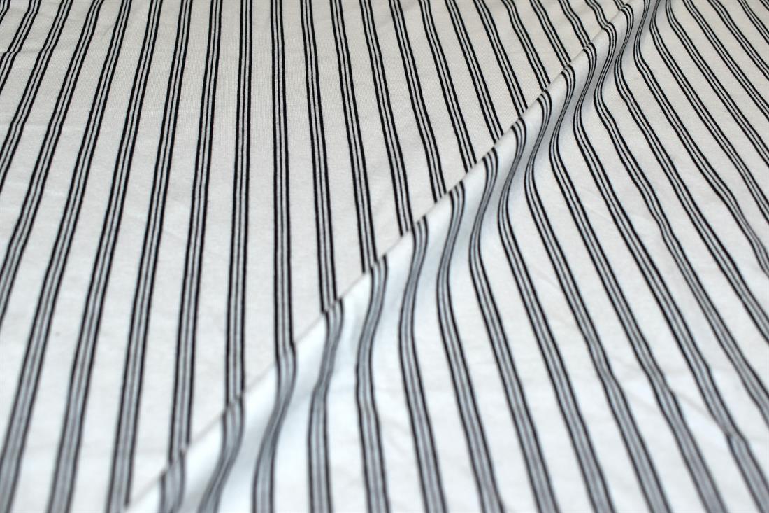 White & Black Plain Polyester Jersey Fabric