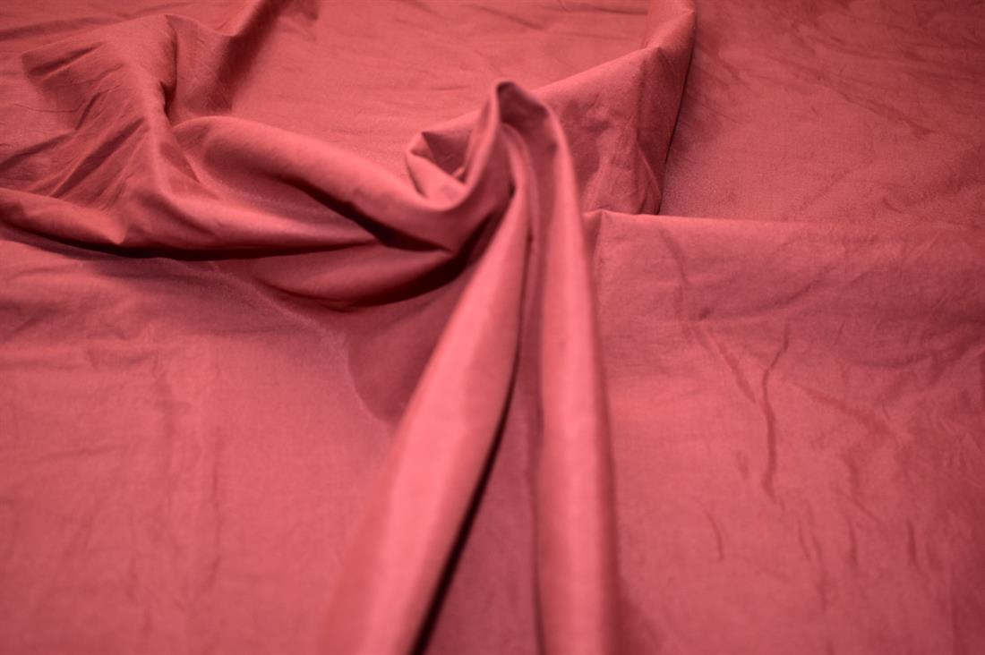 Wine Plain Polyester Cotton Fabric