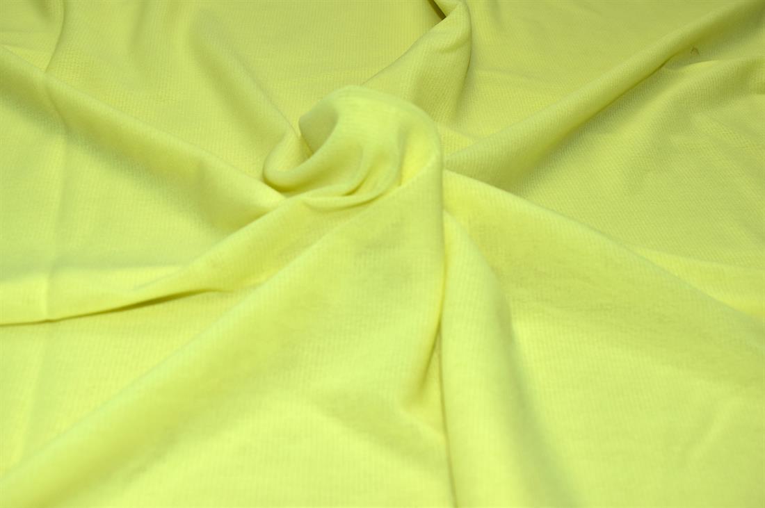 Yellow Plain Polyester Mesh Fabric