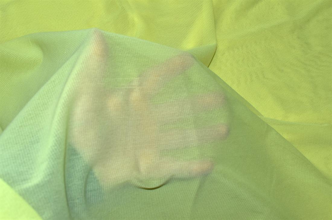 Yellow Plain Polyester Mesh Fabric
