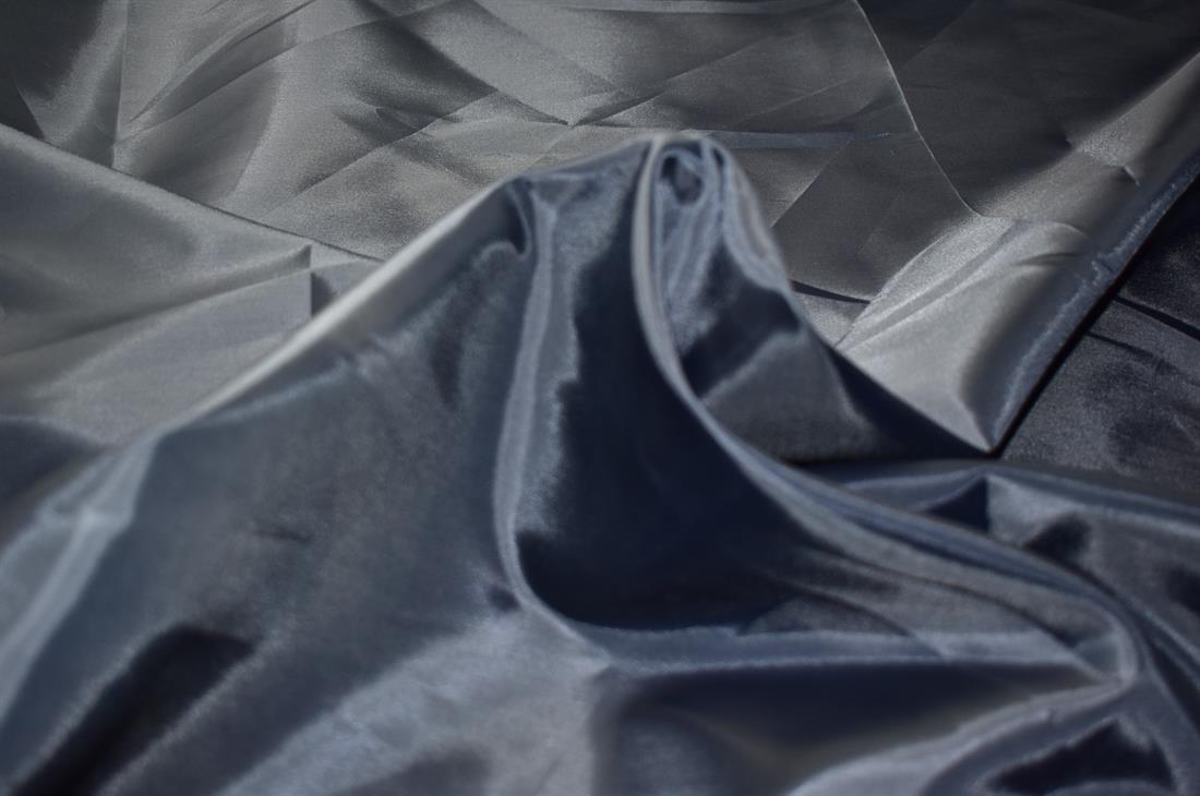 Navy Blue Plain Polyester Taffeta Lining Dress Fabric