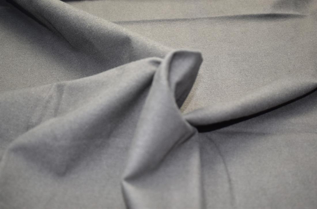 Grey Plain Polyester Suede Fabric