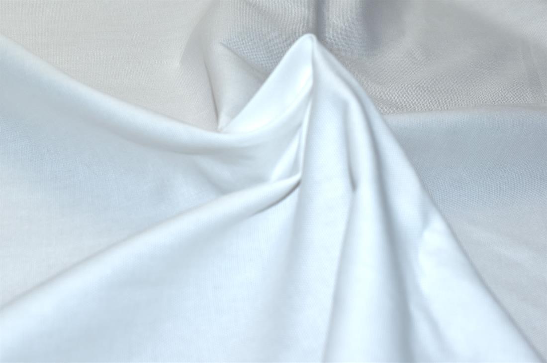White Plain Polyester Cotton Drill Fabric