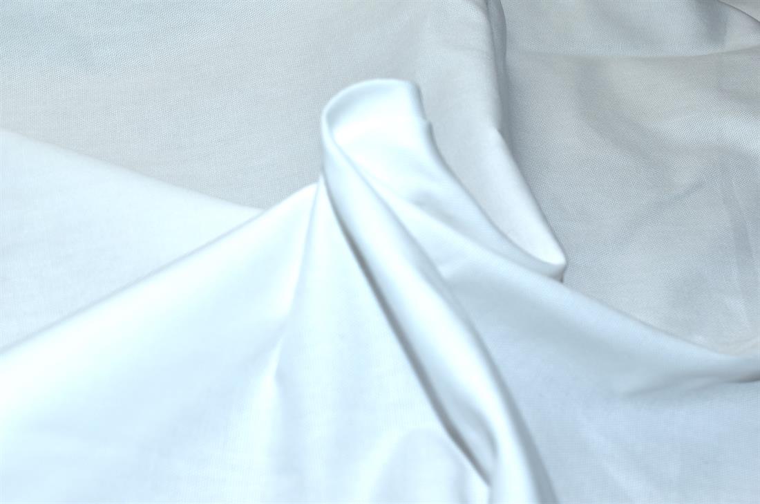 White Plain Polyester Cotton Drill Fabric