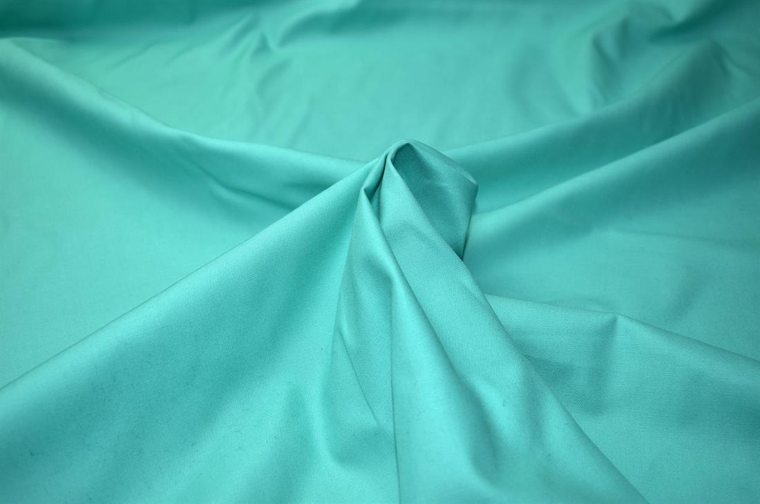 Aqua Plain Polyester Fabric