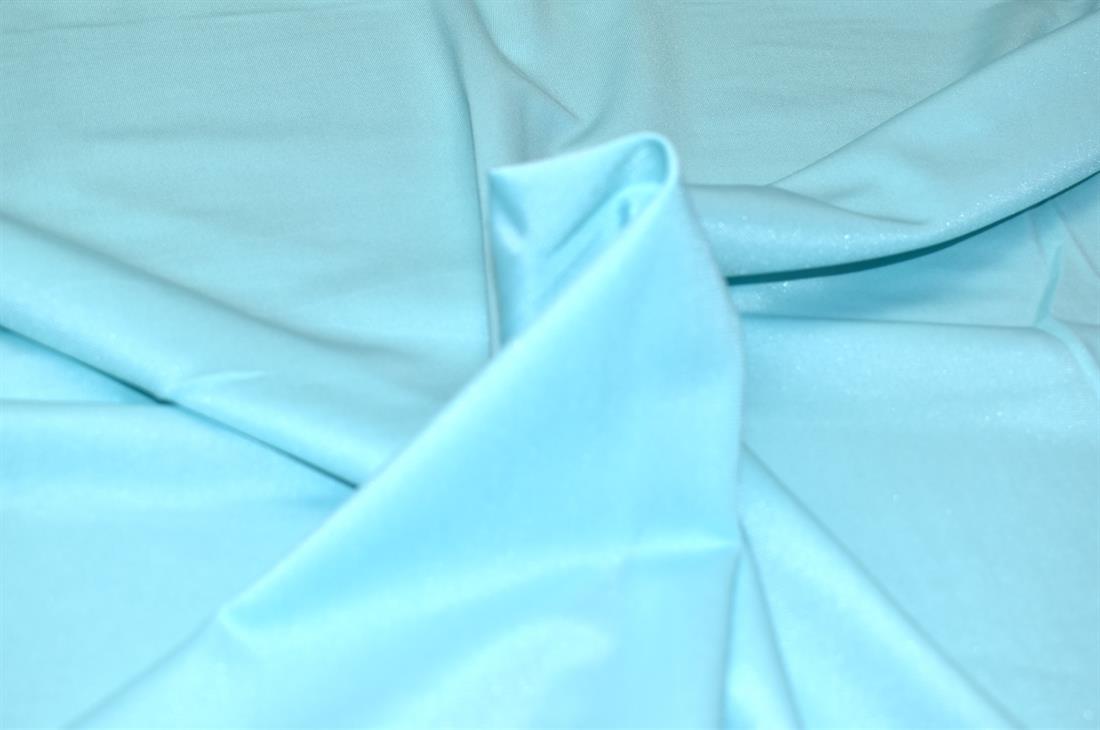 Light Aqua Plain Polyester Jersey Fabric