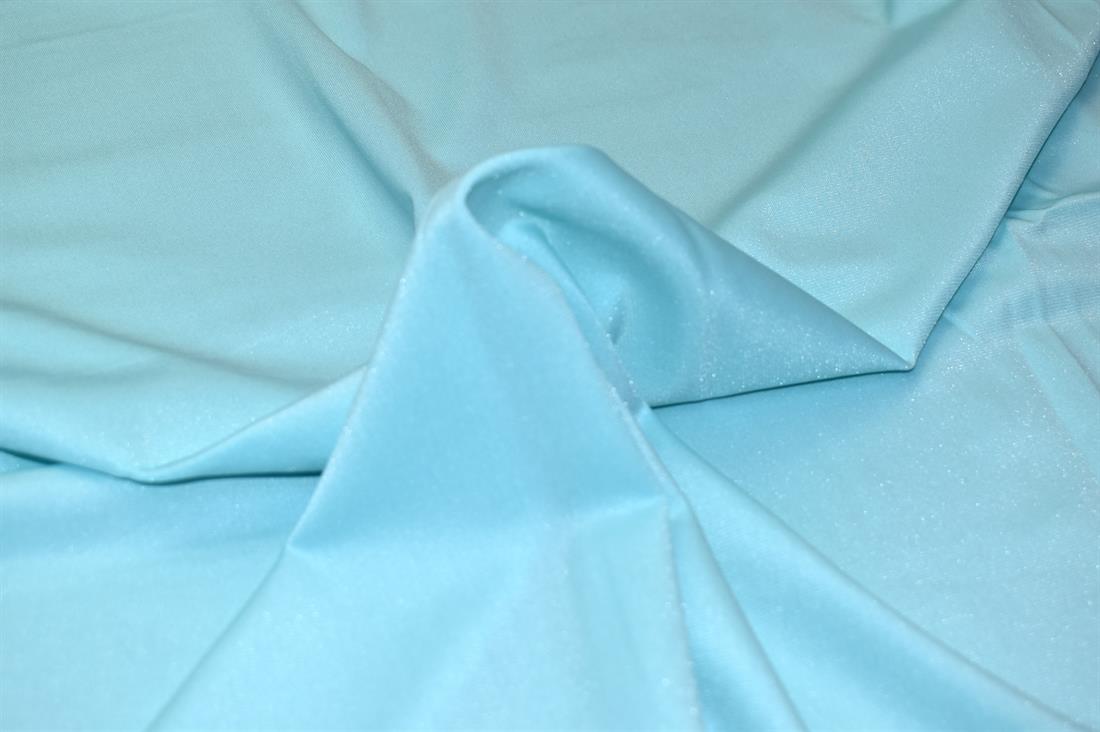 Light Aqua Plain Polyester Jersey Fabric